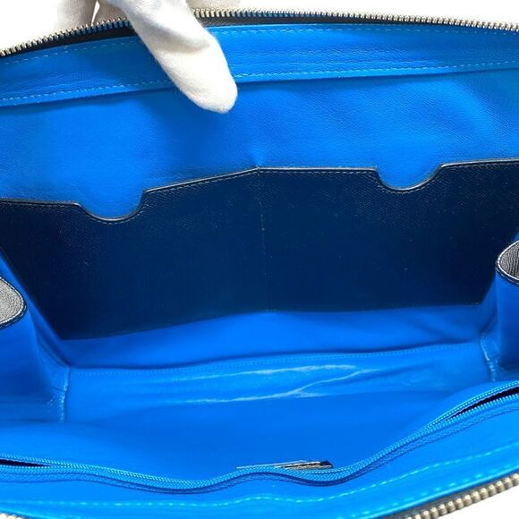 Bvlgari Business Bag Briefcase Document Purse Handbag 2WAY PVC Leather Black - Picture 6 of 10